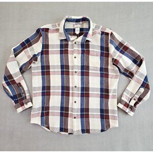 GAP Tartan Plaid Heavy Woven Shacket Men's Large Standard Fit Y2K LS BU EUC LN